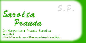 sarolta prauda business card